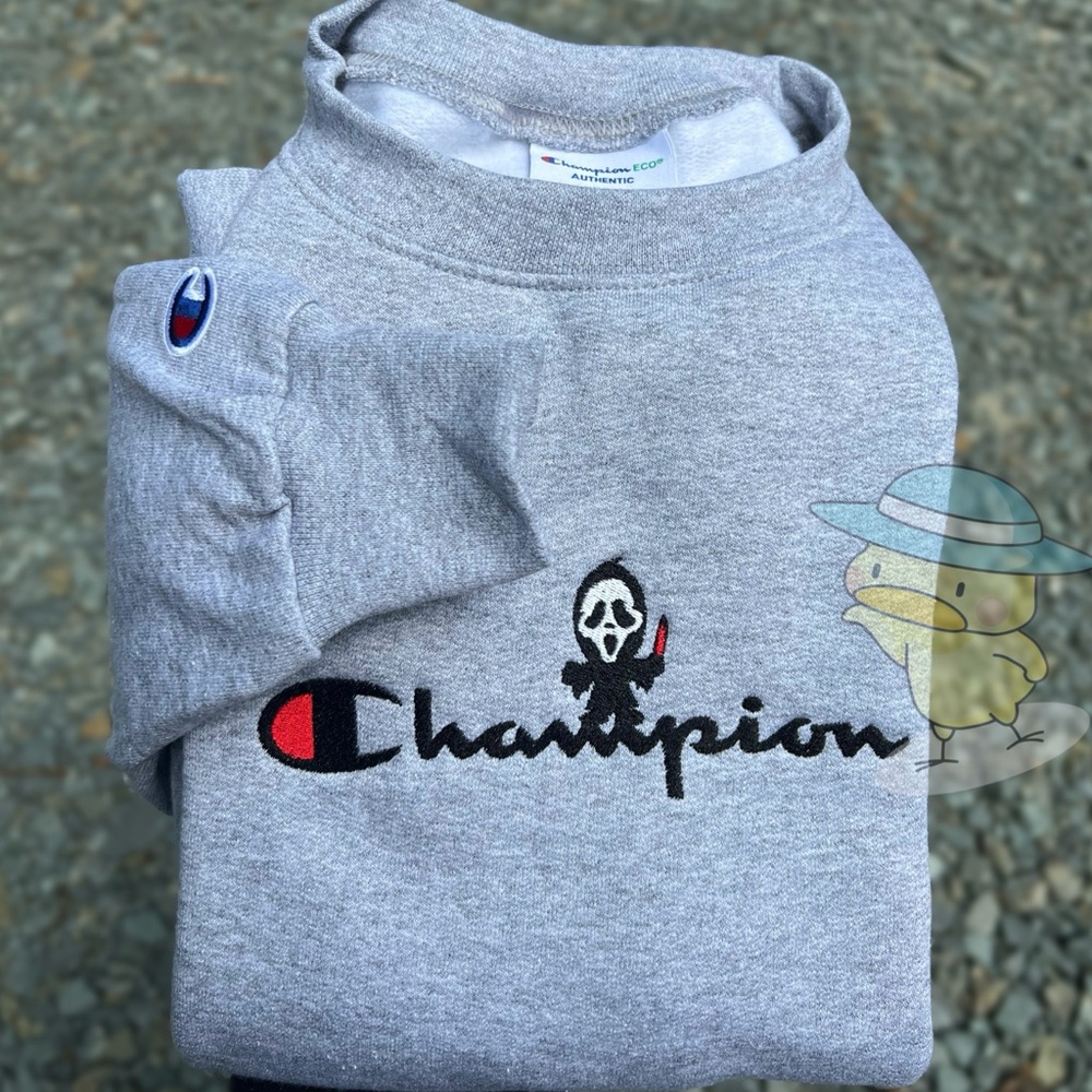 Champion Heather Gray Crewneck Sweater